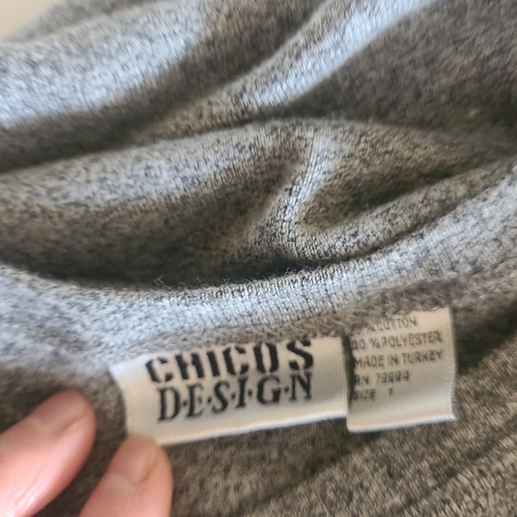 VERSATILE GRAY CHICO'S DESIGN LONG DRESS, SIZEM/8 - Picture 10 of 10